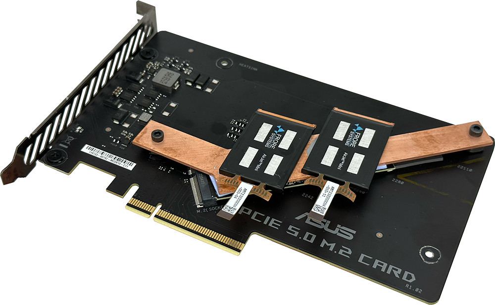Frore Systems and Phison Demo   PCIe Gen5 SSD at full performance with no throttling