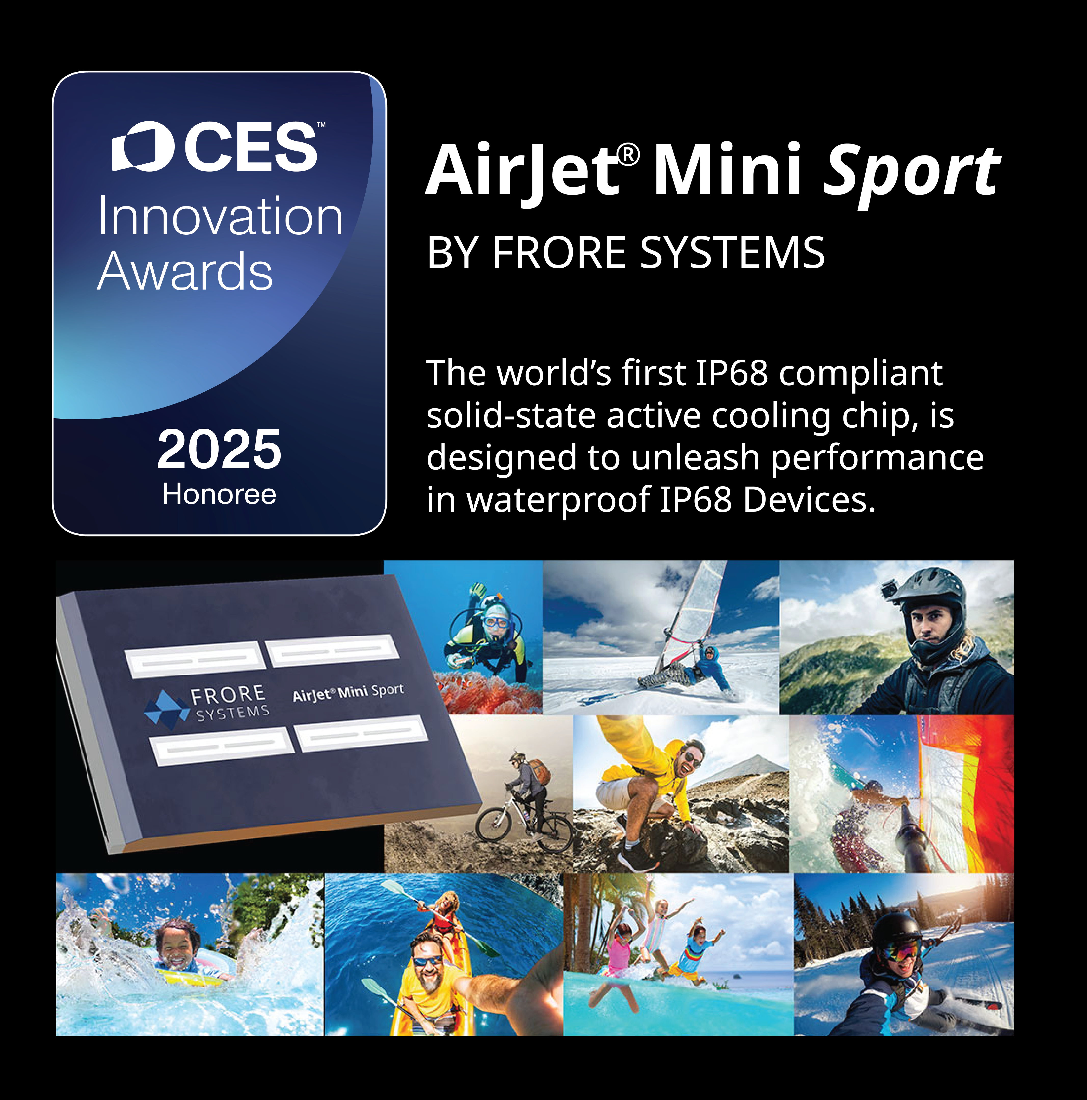 Frore Systems and AirJet® recognized by the  CES Innovation Awards for the second year running