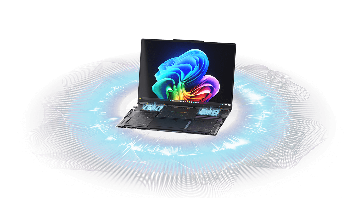 Lenovo AeroBlade concept notebook featuring AirJet solid-state cooling technology